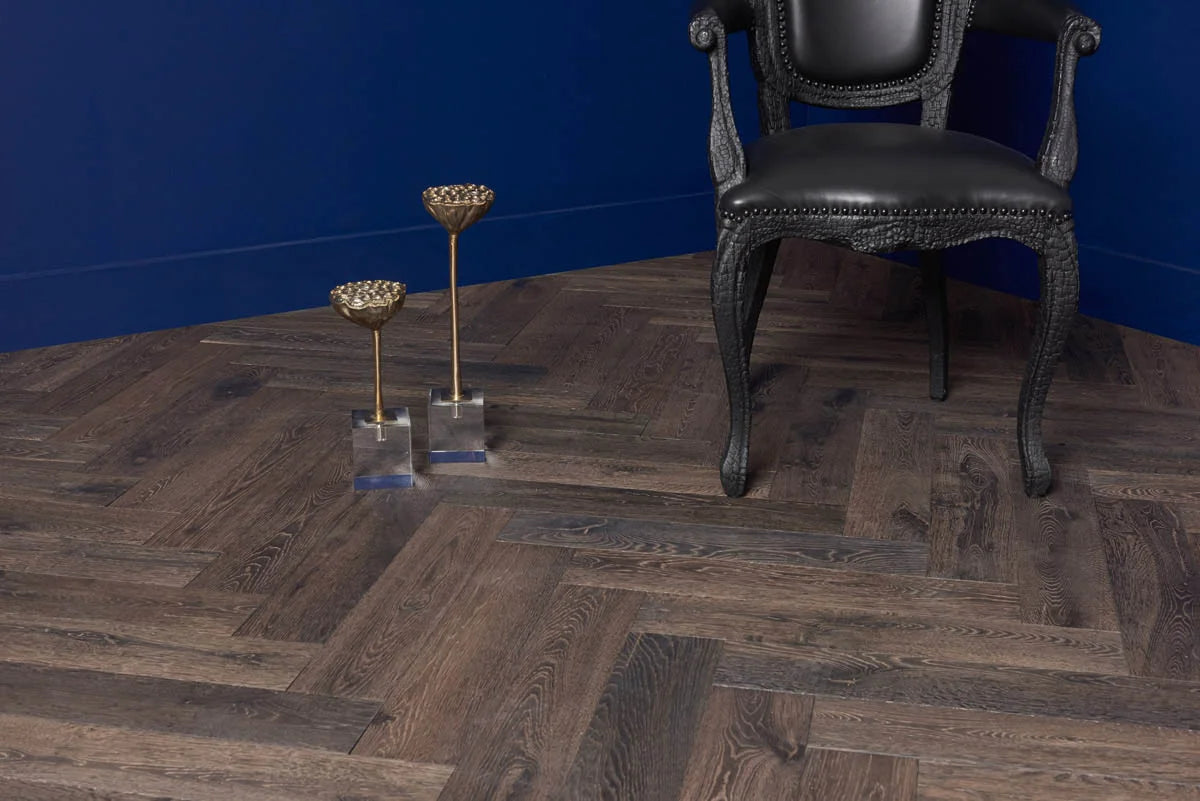 Cremona Exotic Herringbone - Consenza European Oak - Engineered Hardwood Villagio Floors