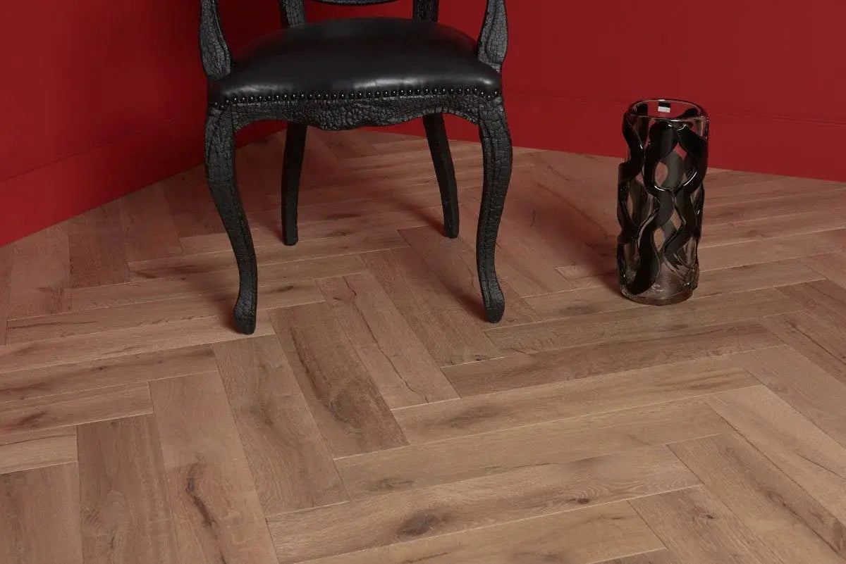 Cremona Exotic Herringbone - Pozzuoli European Oak - Engineered Hardwood Villagio Floors