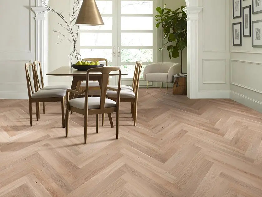 Anderson Tuftex Provincial Herringbone- Parchment- Engineered Hardwood
