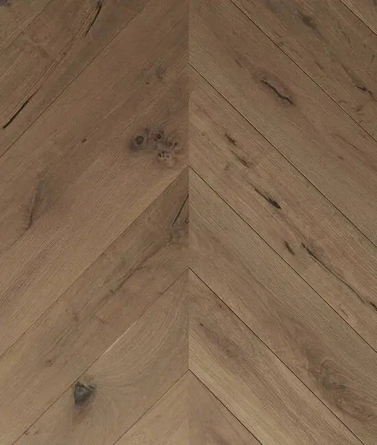 Cremona Exotic Chevron - Pomezia European Oak - Engineered Hardwood Villagio Floors