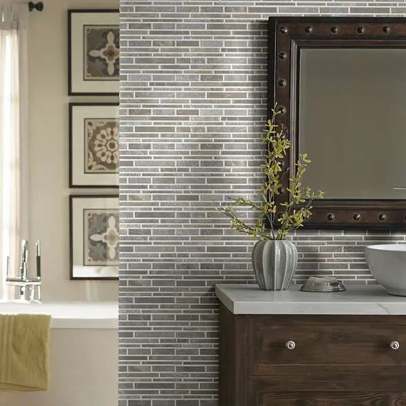 BOCA RANDOM LINEAR TEXTURED MOSAIC - Tile Shaw Floors