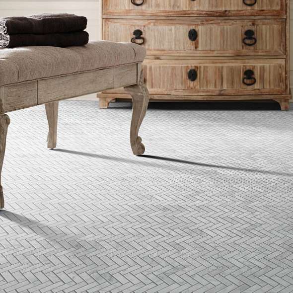 CHATEAU HERRINGBONE MOSAIC - Tile Shaw Floors