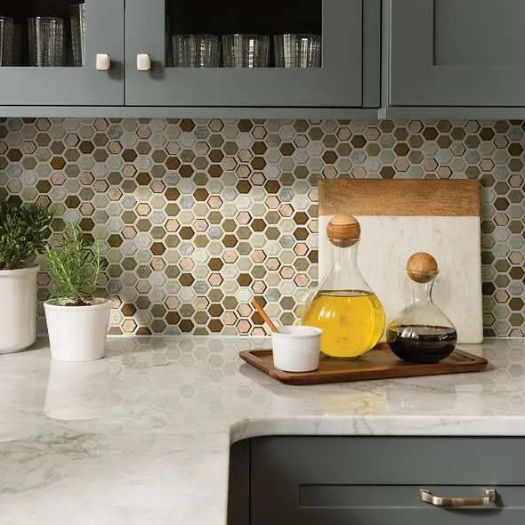 MOLTEN HEXAGON GLASS - Tile Shaw Floors