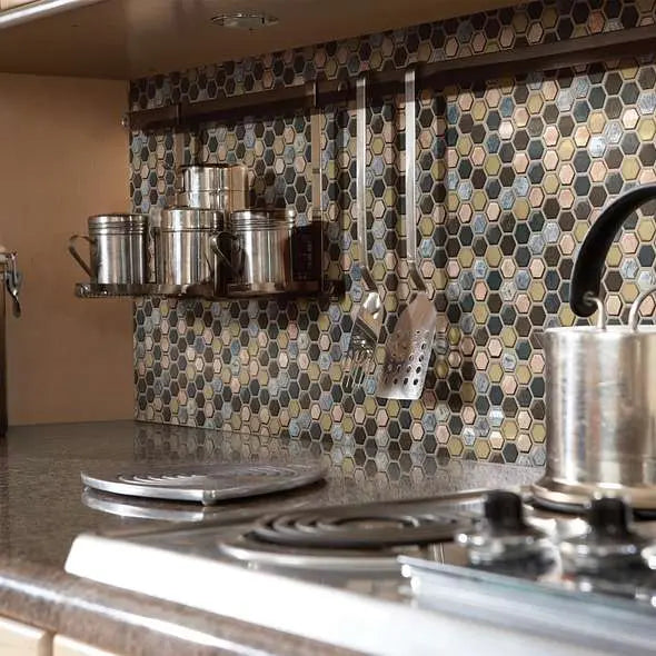 MOLTEN HEXAGON GLASS - Tile Shaw Floors