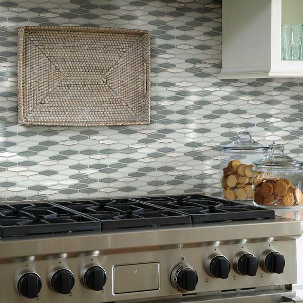 MOLTEN STRETCH HEXAGON GLASS - Tile Shaw Floors