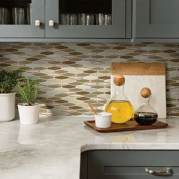 MOLTEN STRETCH HEXAGON GLASS - Tile Shaw Floors