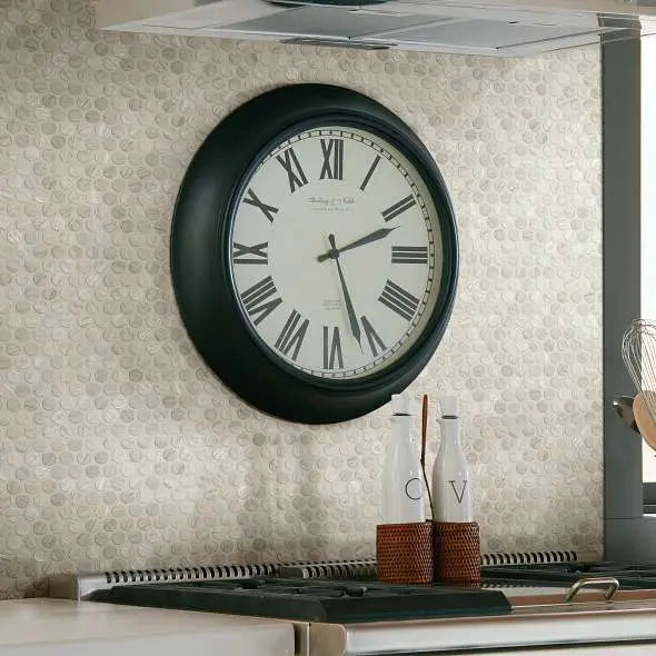 CHATEAU PENNY ROUND MOSAIC - Tile Shaw Floors