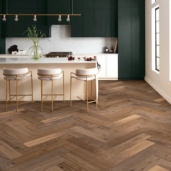 Revival Walnut Herringbone - Era - Engineered Hardwood Anderson Tuftex Hardwood
