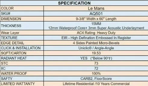 AquaPro Max - Le Mans - Laminate Lago Flooring