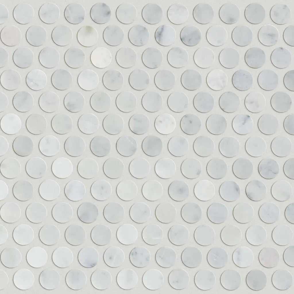 CHATEAU PENNY ROUND MOSAIC - Tile Shaw Floors