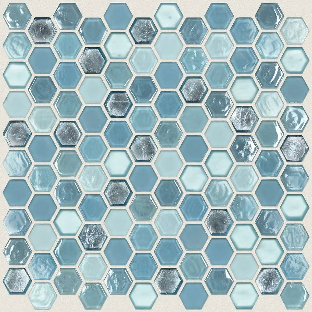 MOLTEN HEXAGON GLASS - Tile Shaw Floors