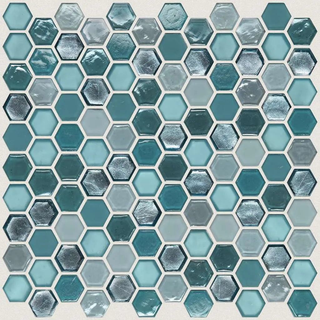 MOLTEN HEXAGON GLASS - Tile Shaw Floors