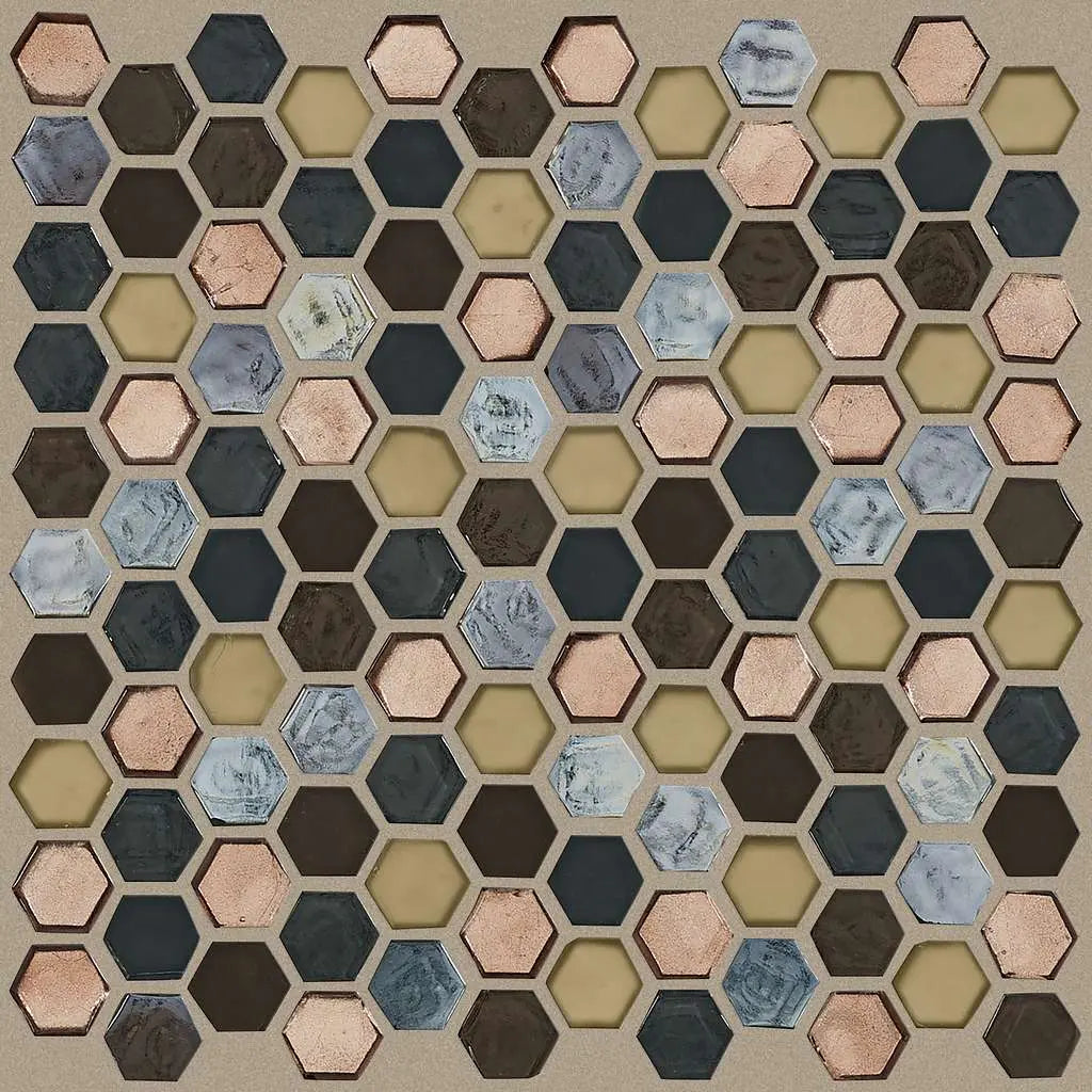 MOLTEN HEXAGON GLASS - Tile Shaw Floors