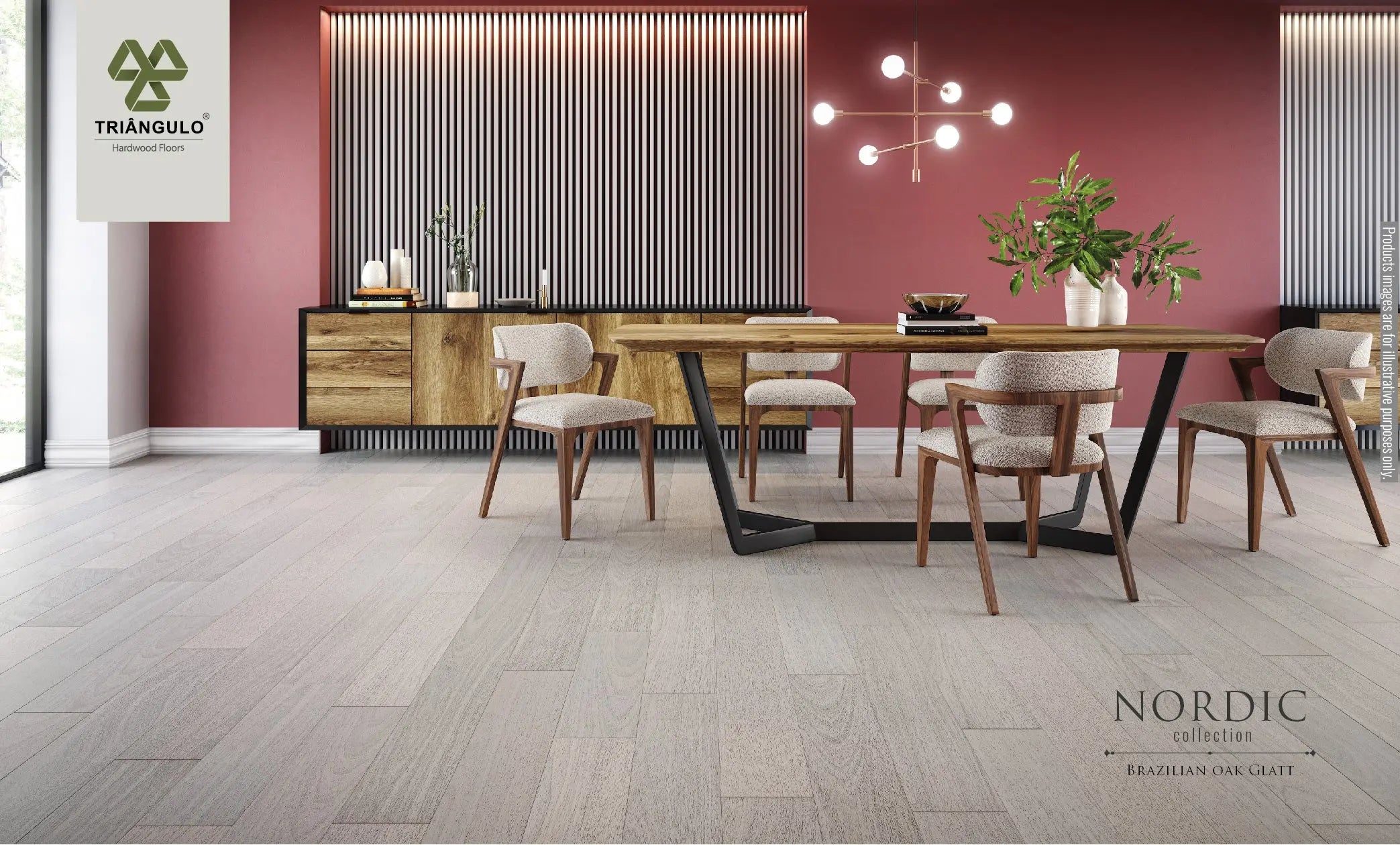Brazilian Oak Glatt - Nordic - Engineered Hardwood Triangulo