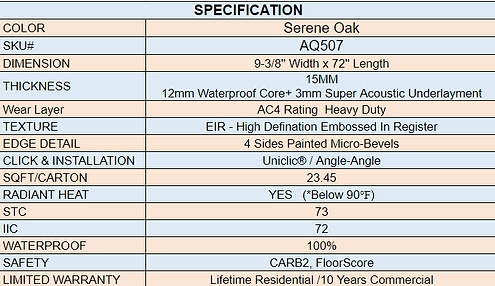AquaPro Max - Serene Oak - Laminate Lago Flooring