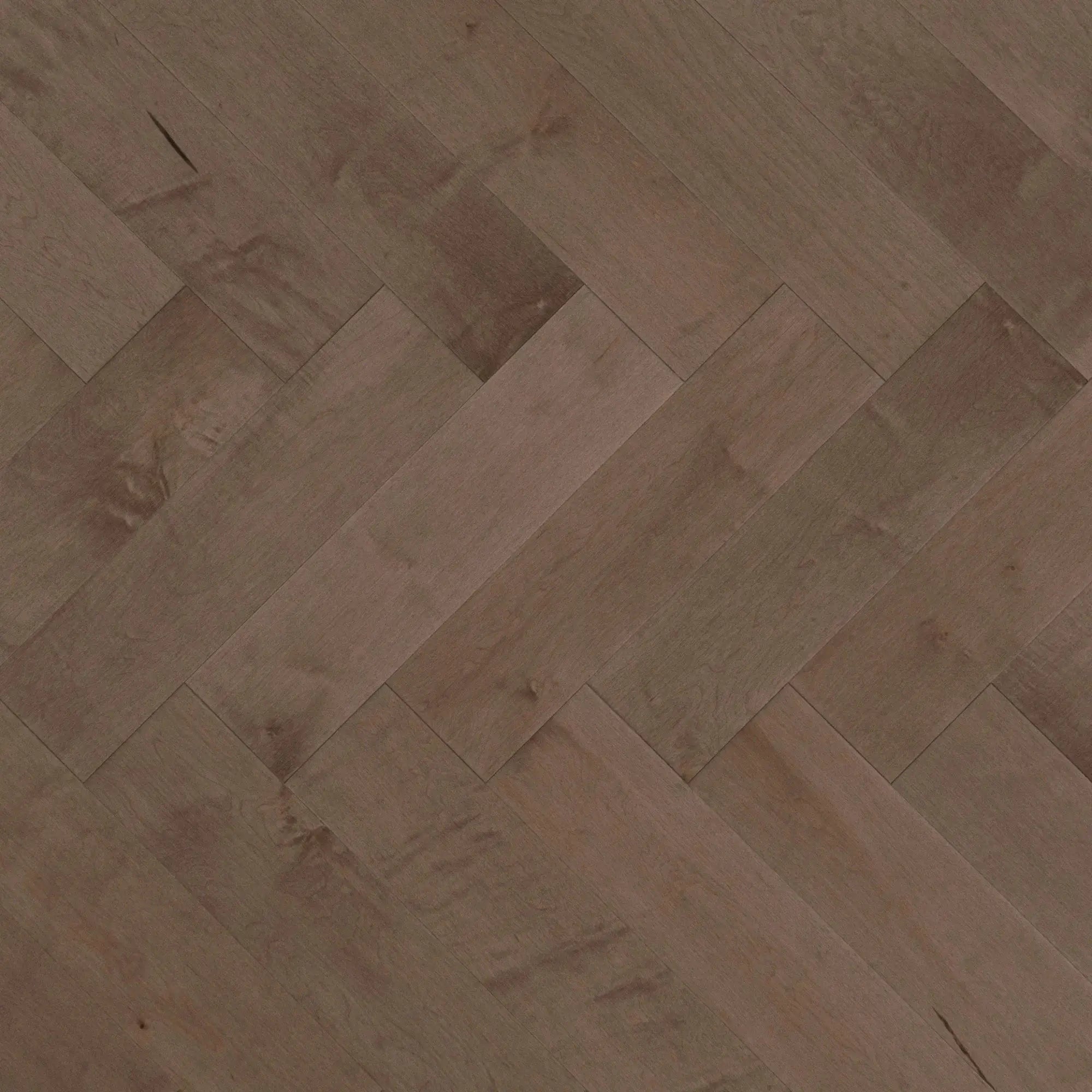 Herringbone - Maple Greystone - Engineered Hardwood Mirage