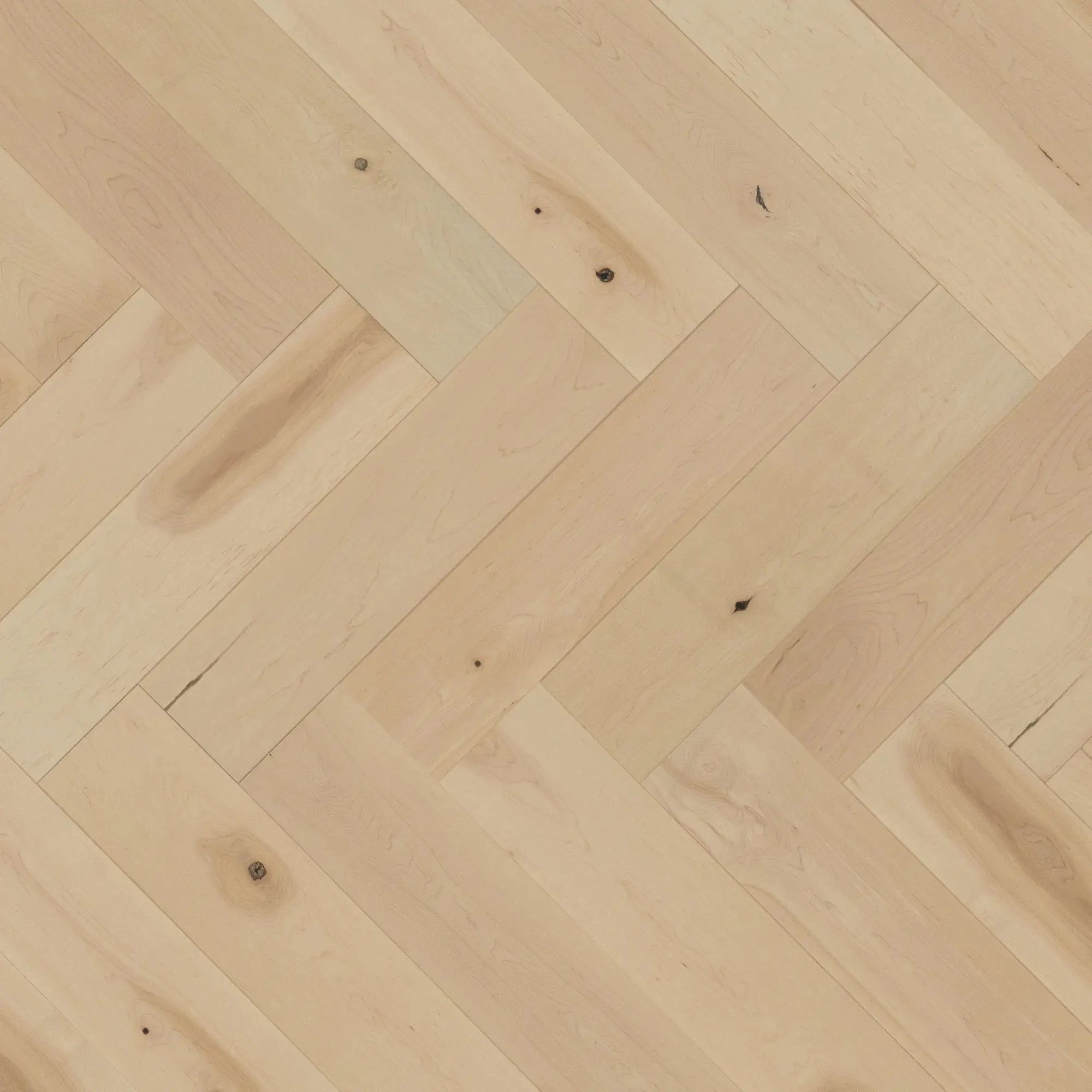 Herringbone - Maple White Mist - Engineered Hardwood Mirage