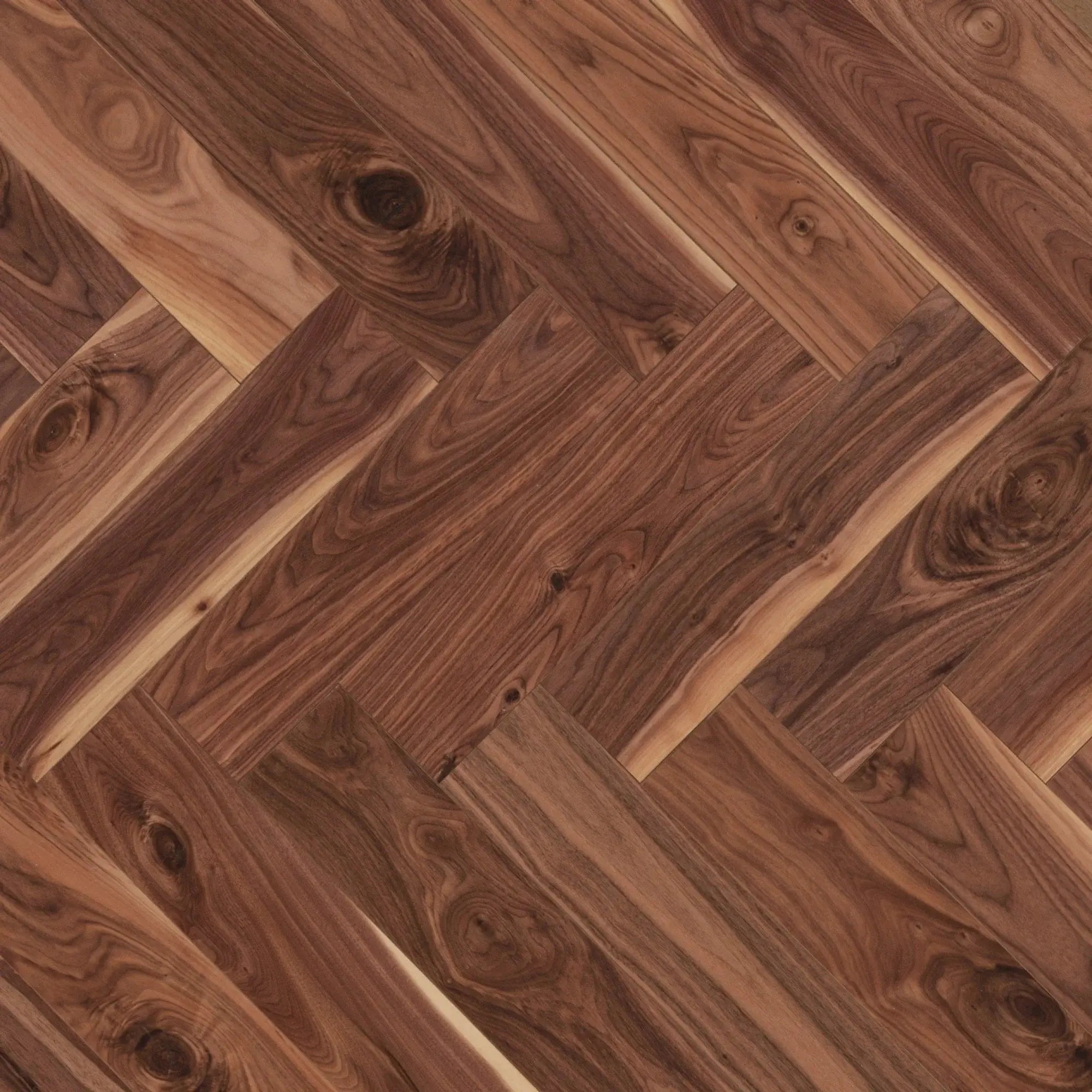 Herringbone - Walnut Natural - Engineered Hardwood Mirage