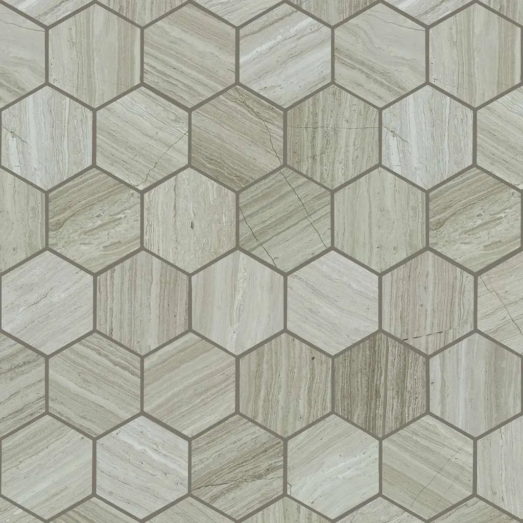 Pearl Mosaic Hex - Tile Shaw Floors