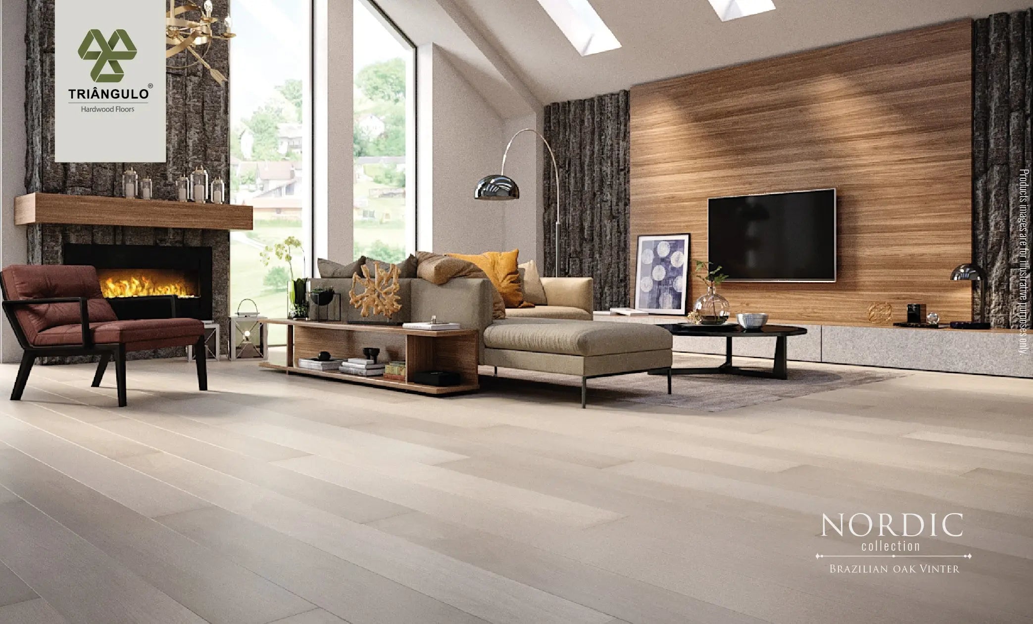 Brazilian Oak Vinter - Nordic - Engineered Hardwood Triangulo
