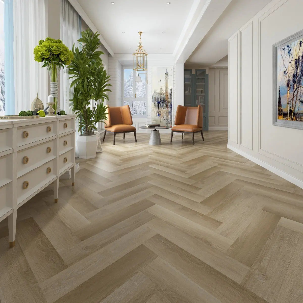 Red Series - Dolce Luna Herringbone - LVP Gaia