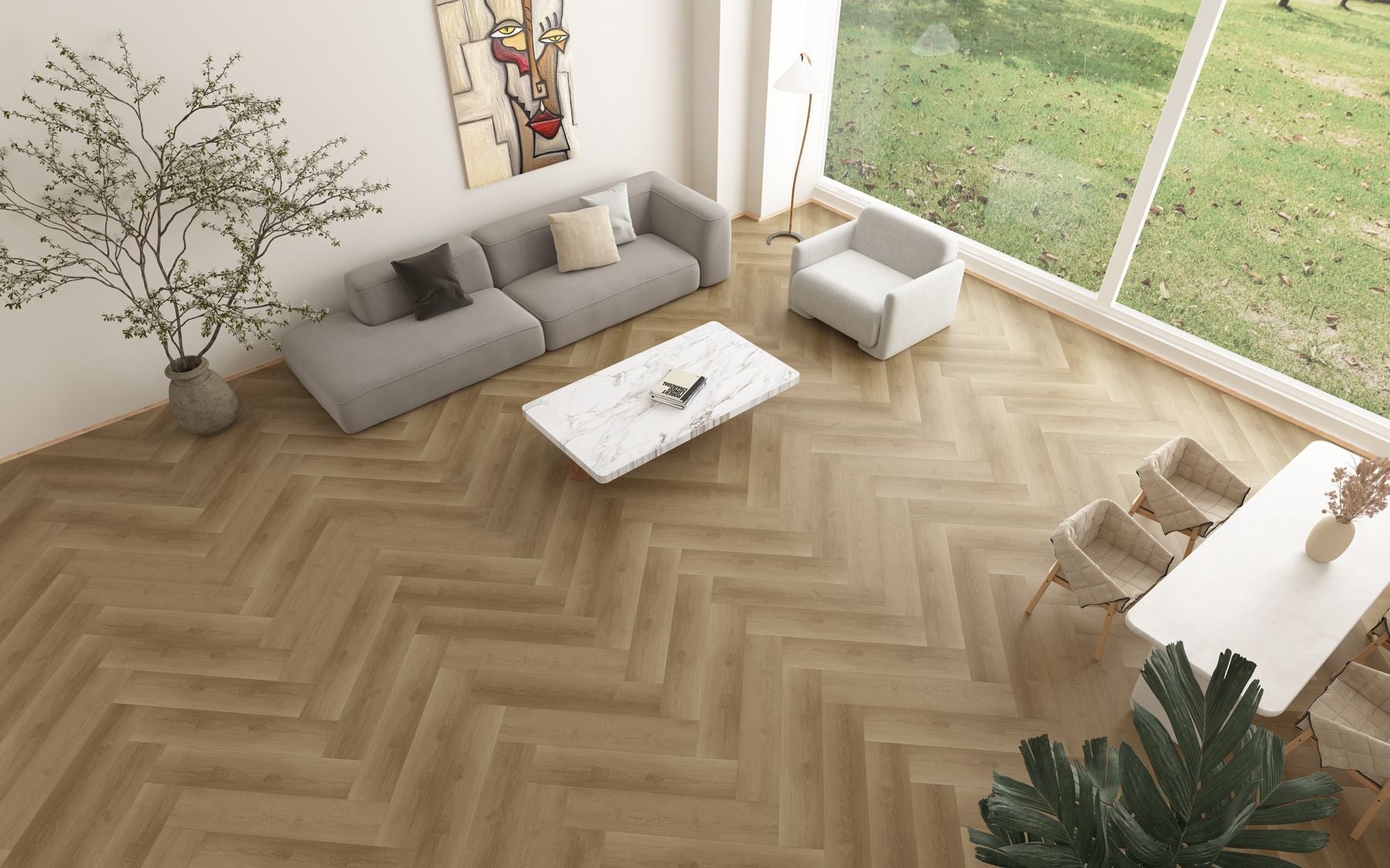 Red Series - Nota Alta Herringbone - LVP Gaia