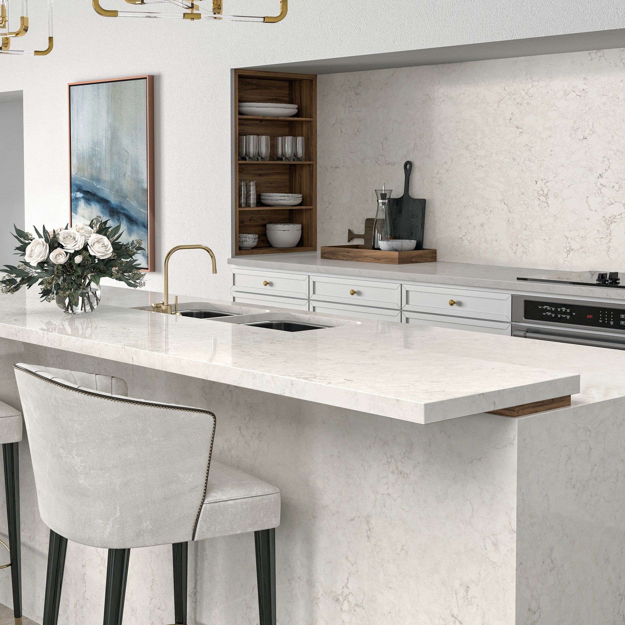 ONE Quartz - Stone Look - Kodiak - Countertops