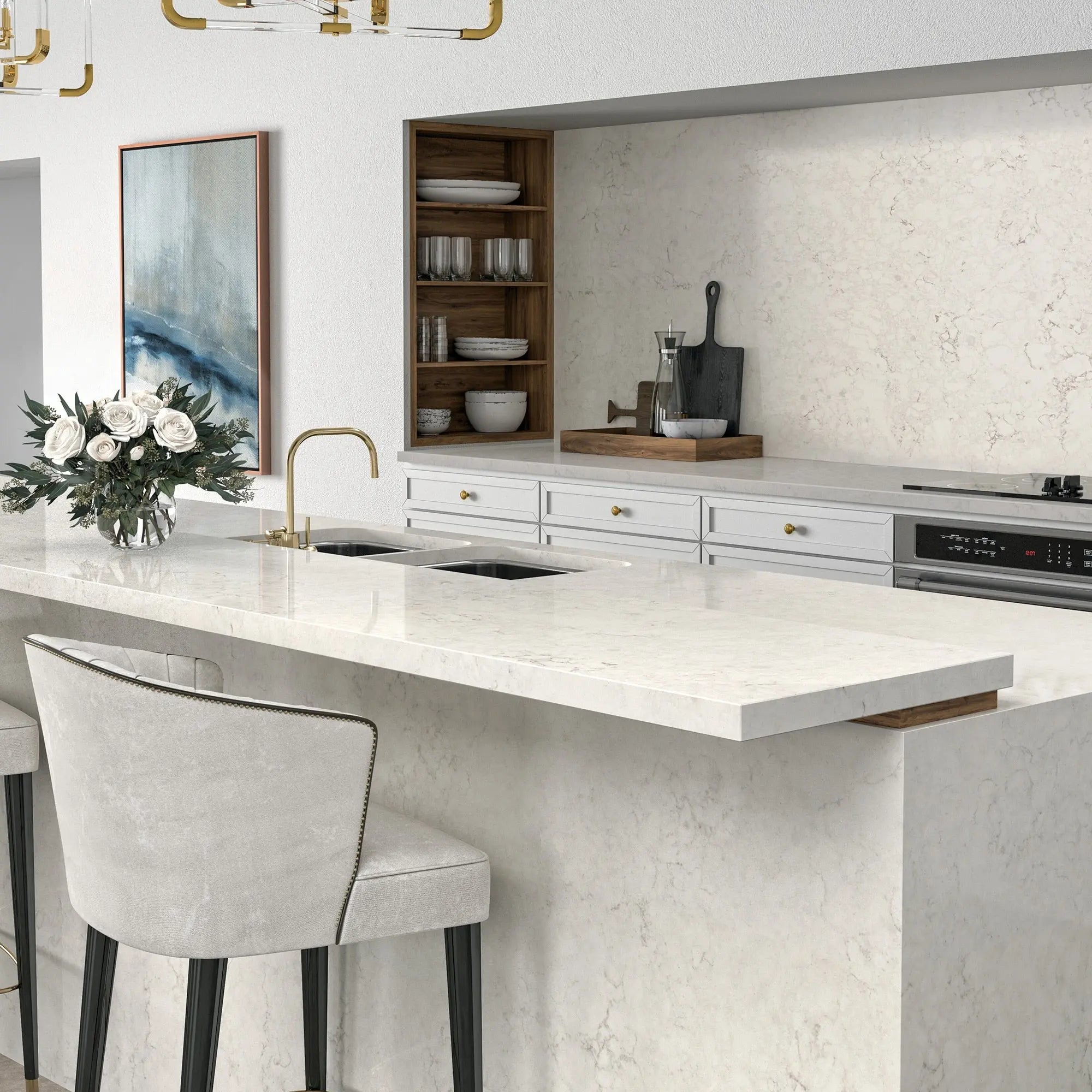 ONE Quartz - Stone Look - Kodiak - Countertops daltile