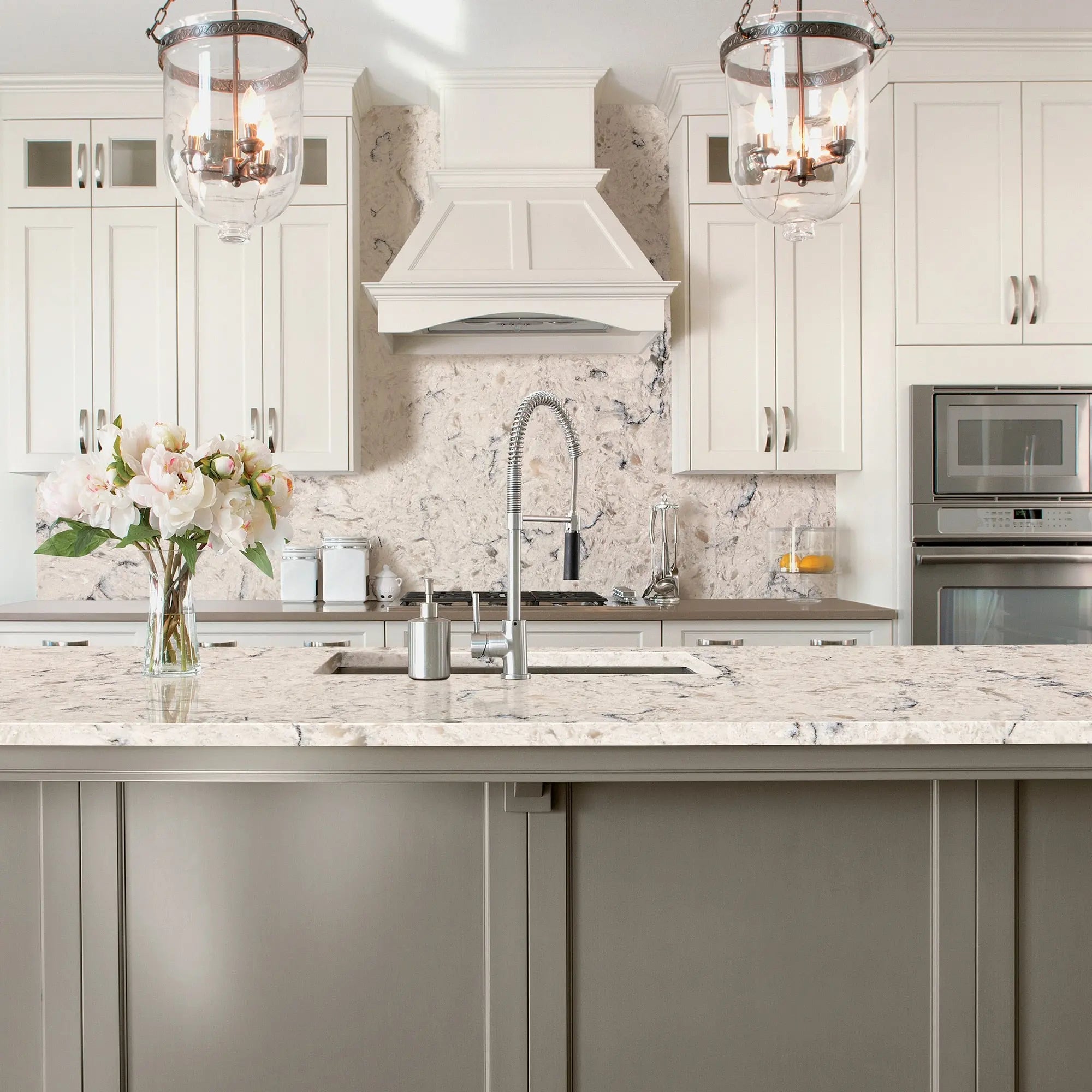 ONE Quartz - Stone Look - Alpine Winter - Countertops daltile