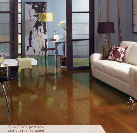 High Gloss - Gunstock - Solid Hardwood