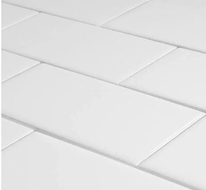 Rittenhouse Square Matte - Arctic White  - Ceramic Subway Wall Tile Daltile