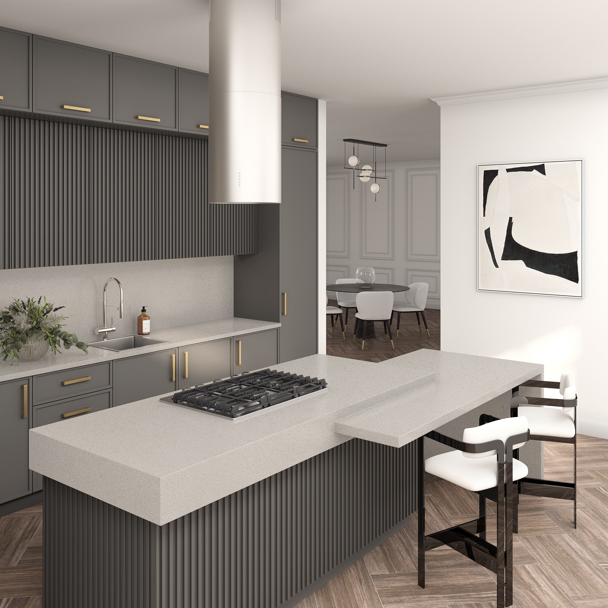 ONE Quartz - Concrete Look - Ash Grey daltile
