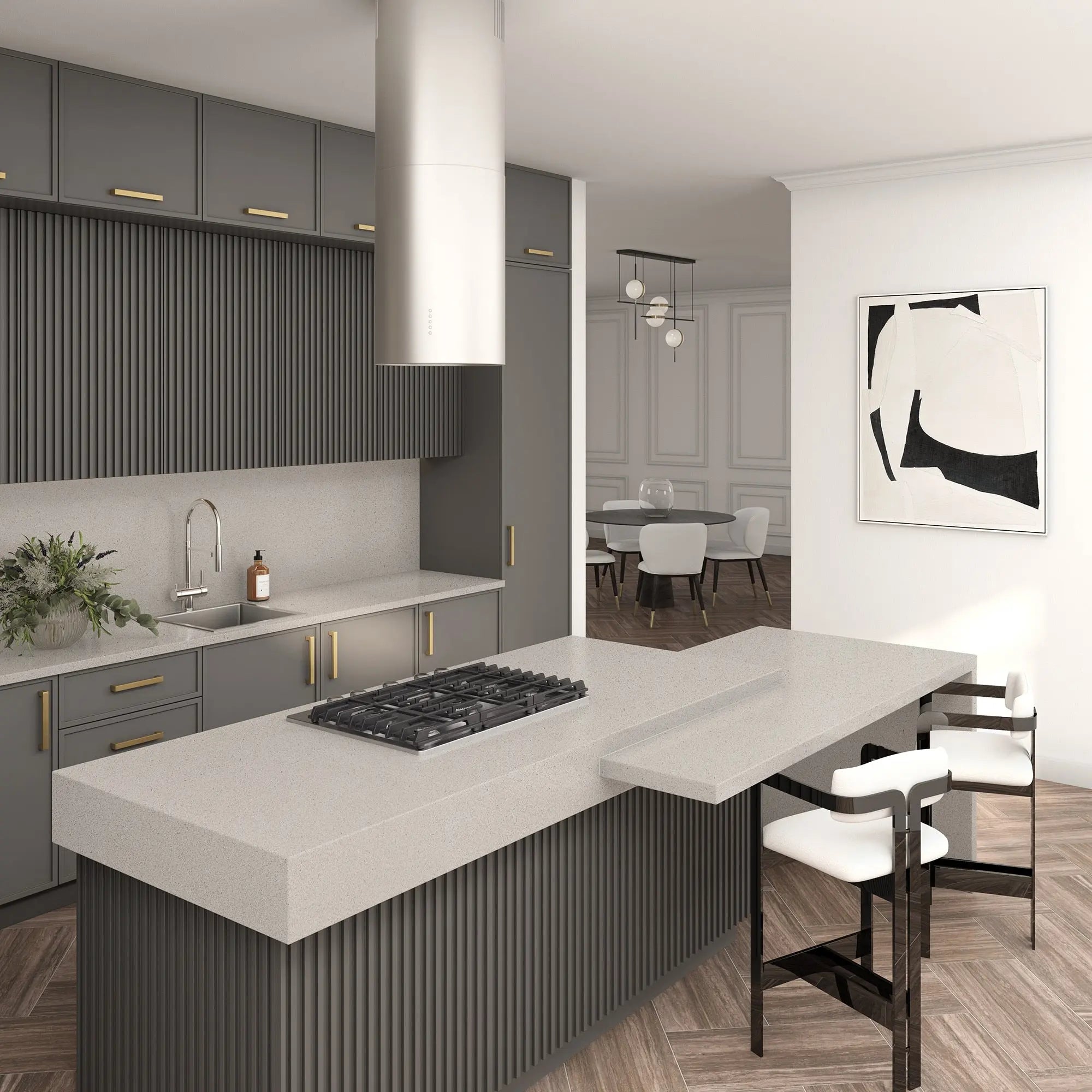ONE Quartz - Concrete Look - Ash Grey daltile