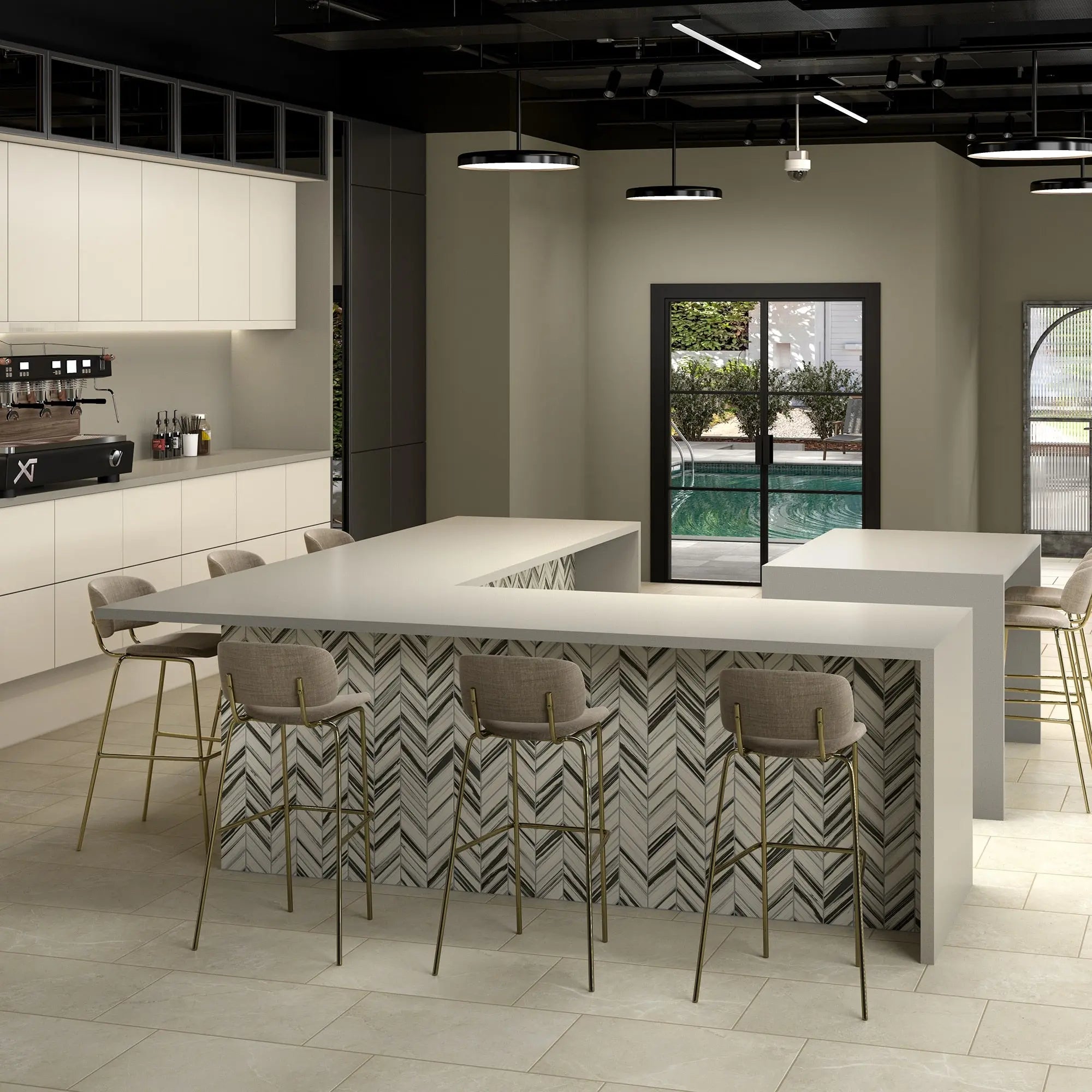 ONE Quartz - Monochromatic Look - Evening Grey daltile