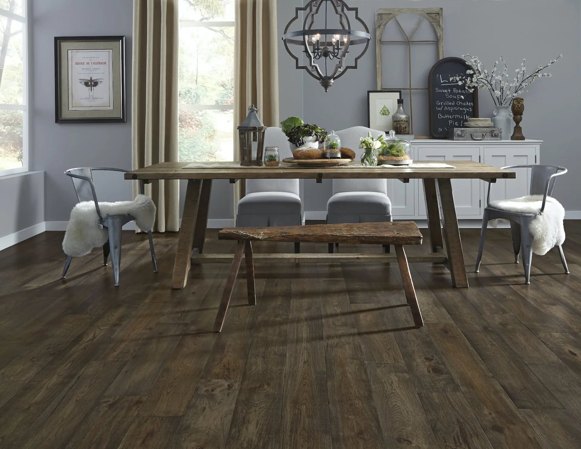 Smokehouse Hickory - Ember - Engineered Hardwood Mannington
