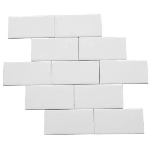 Rittenhouse Square Matte - Arctic White  - Ceramic Subway Wall Tile Daltile