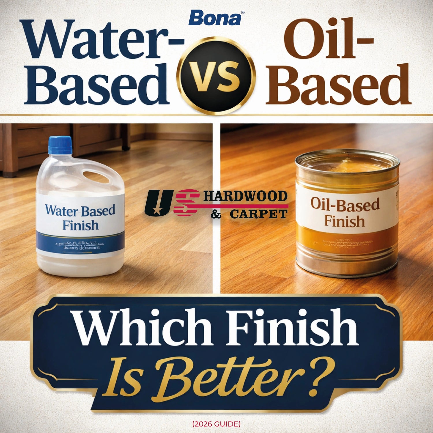 Bona Water-Based vs Oil-Based Finish: Which Is Better for Your Hardwood Floors? (2026 Guide) US Hardwood & Carpet Inc