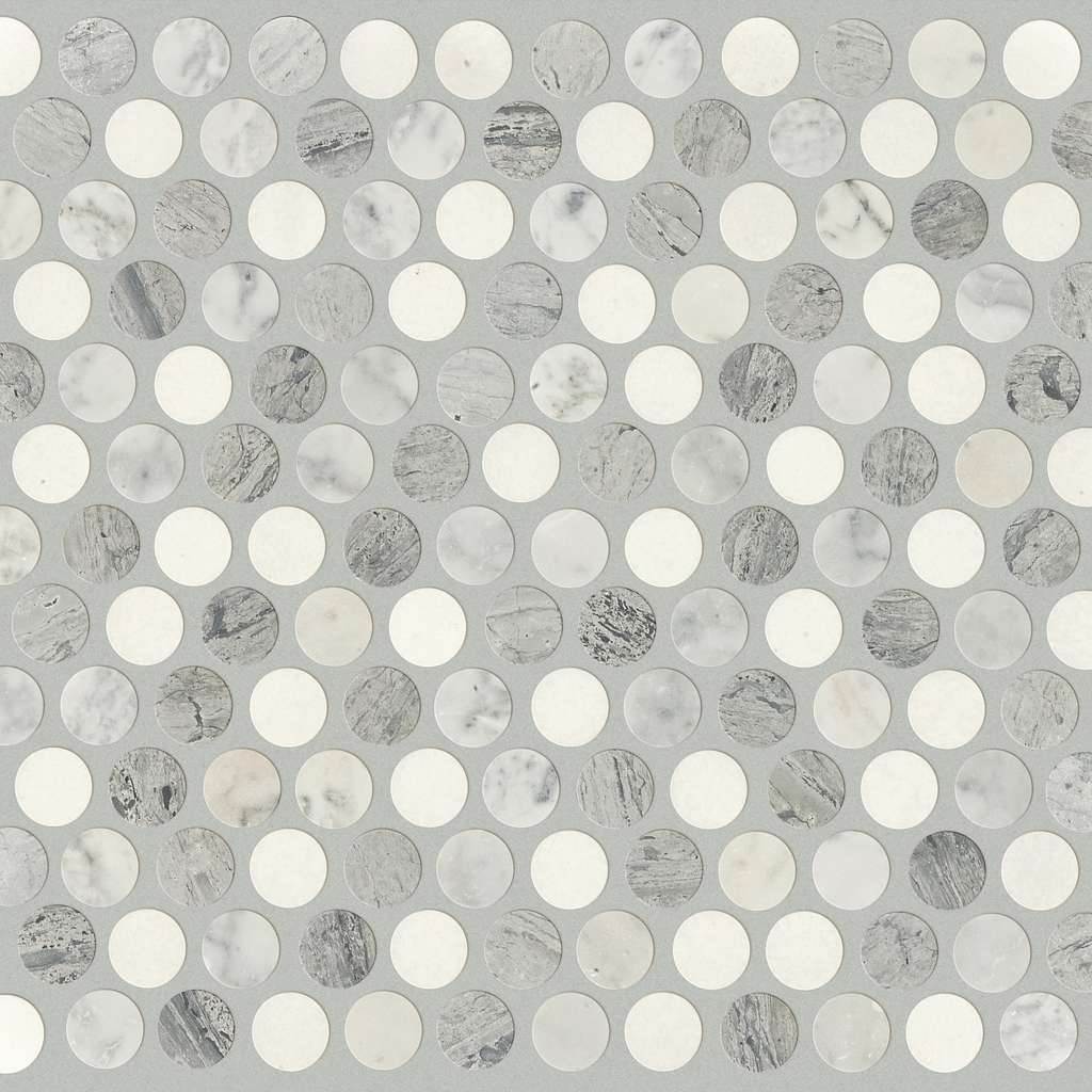 CHATEAU PENNY ROUND MOSAIC - Tile