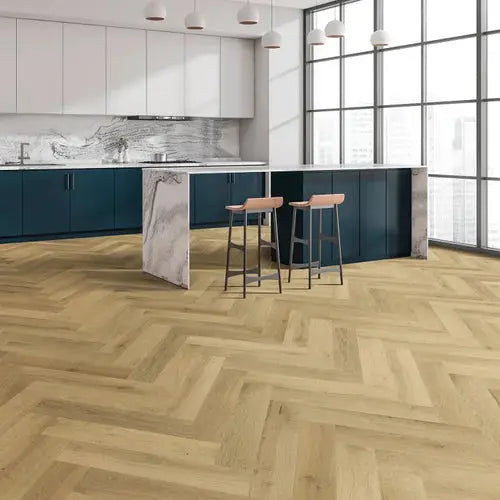 D'vine - Tuscany Herringbone - Engineered Hardwood Bravada Hardwood