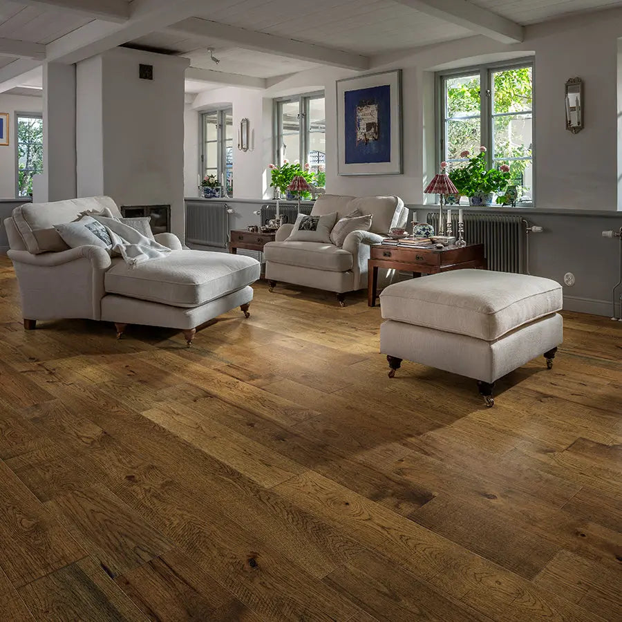 Big D Hallmark Floors Grain & Saw- Larsson Hickory- Engineered Hardwood