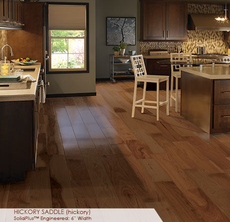 Wide Plank - Hickory Saddle -  Engineered Hardwood