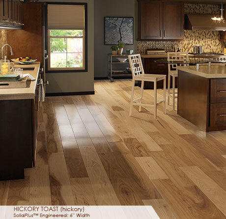 Wide Plank - Hickory Toast -  Engineered Hardwood