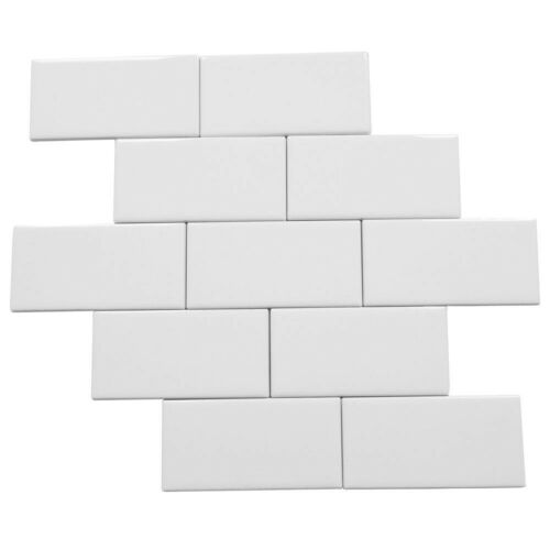 Rittenhouse Square Matte - Arctic White  - Ceramic Subway Wall Tile